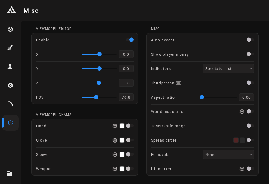 aimbot menu